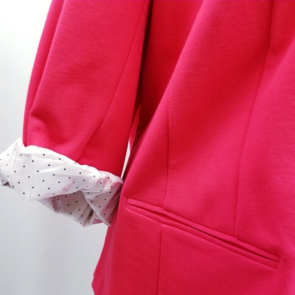 Kensie Plus Size Fitted 3/4 Sleeve Blazer 3X - Picture 3 of 7